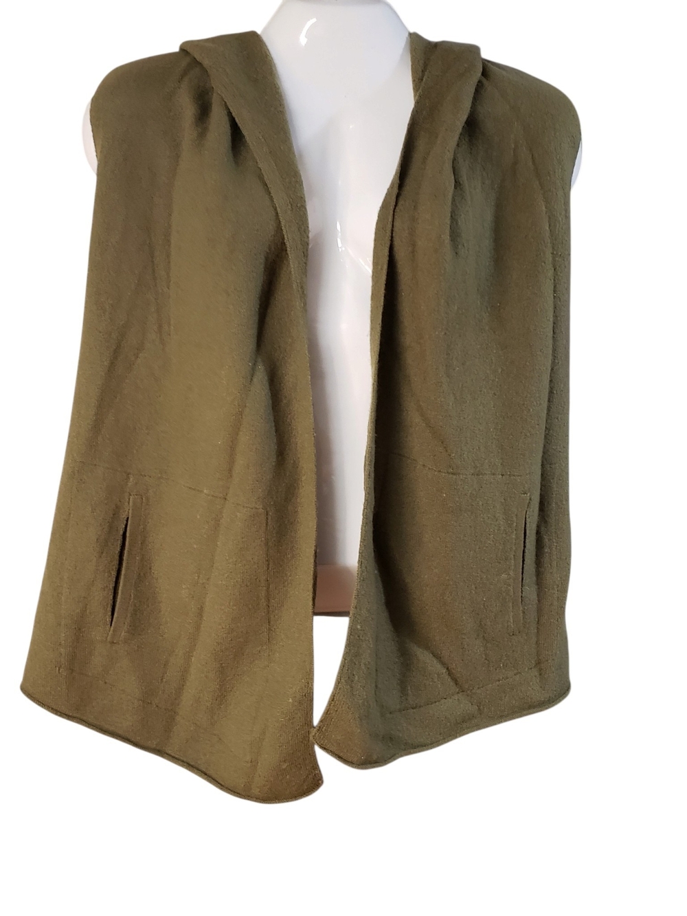 Toad & Co Olive Hooded Women's Vest Jacket Size M